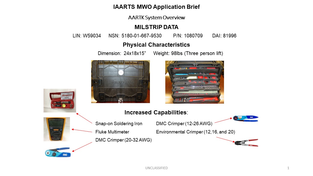Aircraft Armament Repairer Tool Kit (AARTK)