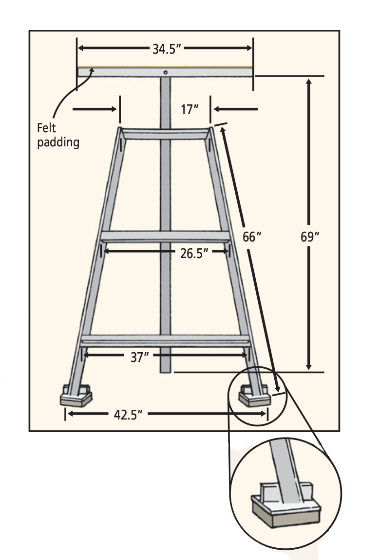 Chinook rotor blade stand schematic