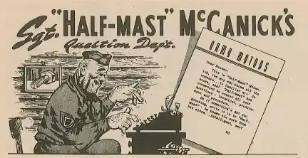 Sgt. Half-Mast McCanick's Question Dept.